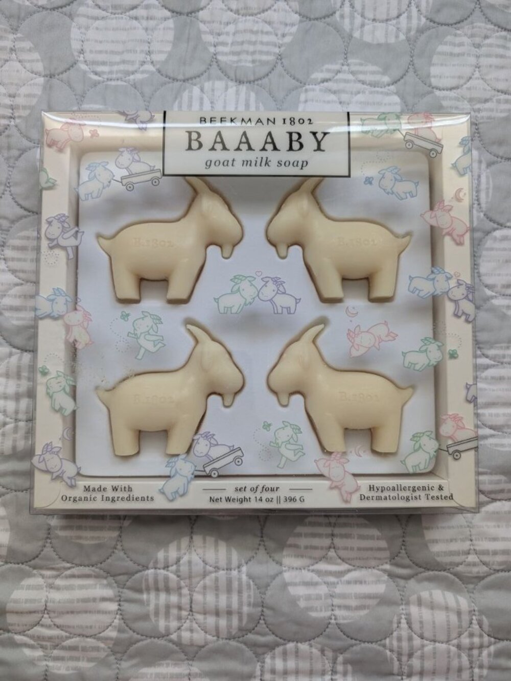 Beekman 1802 Baaaby goat Milk Bar Soap 4-piece Set for Sensitive Skin Organic